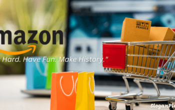 Amazon slogan Work Hard Have Fun Make History