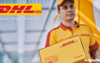 DHL slogan Excellence. Simply Delivered