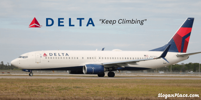 delta air lines slogan keep climbing